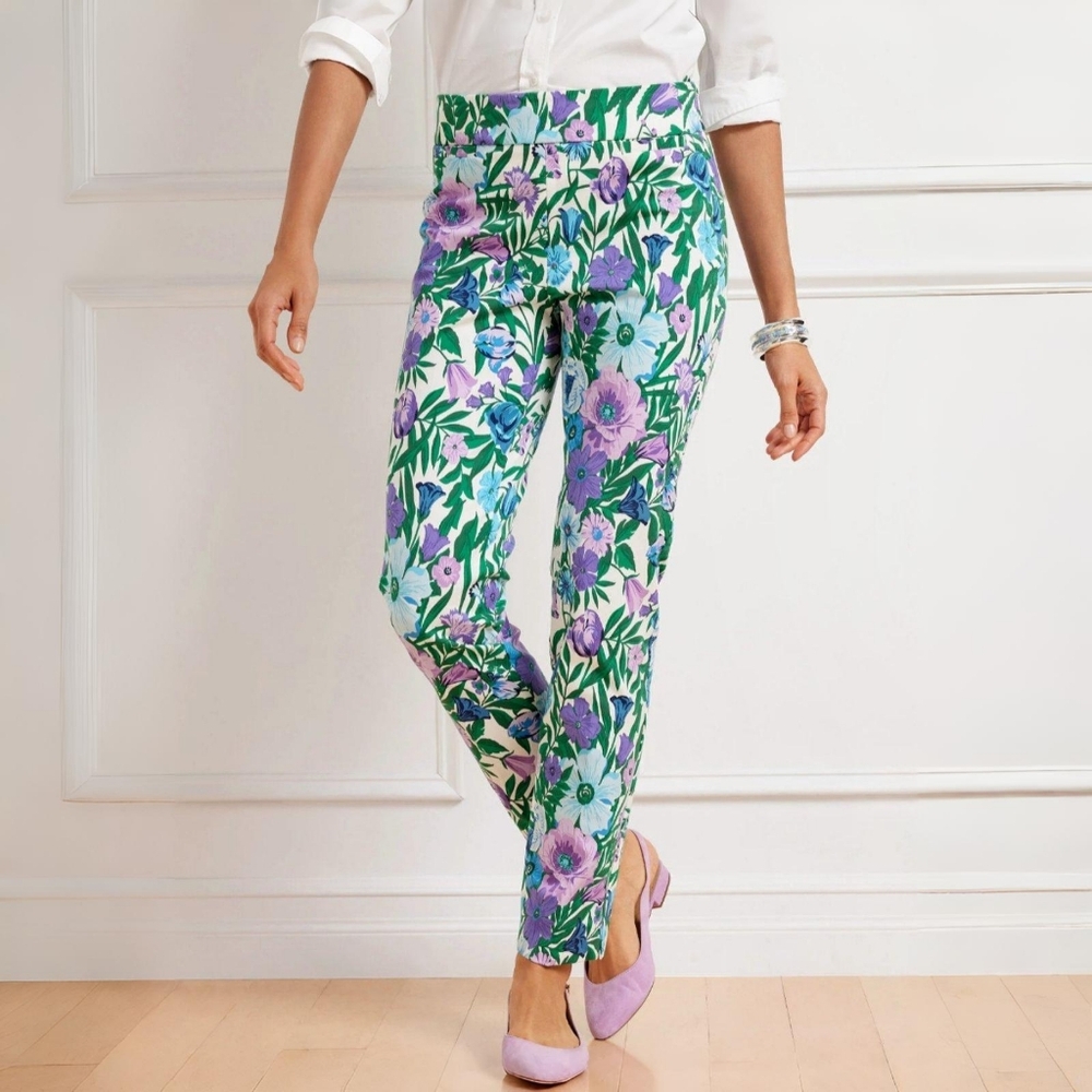 Talbots Chatham Ankle Pants | Glorious Garden | Size 10P